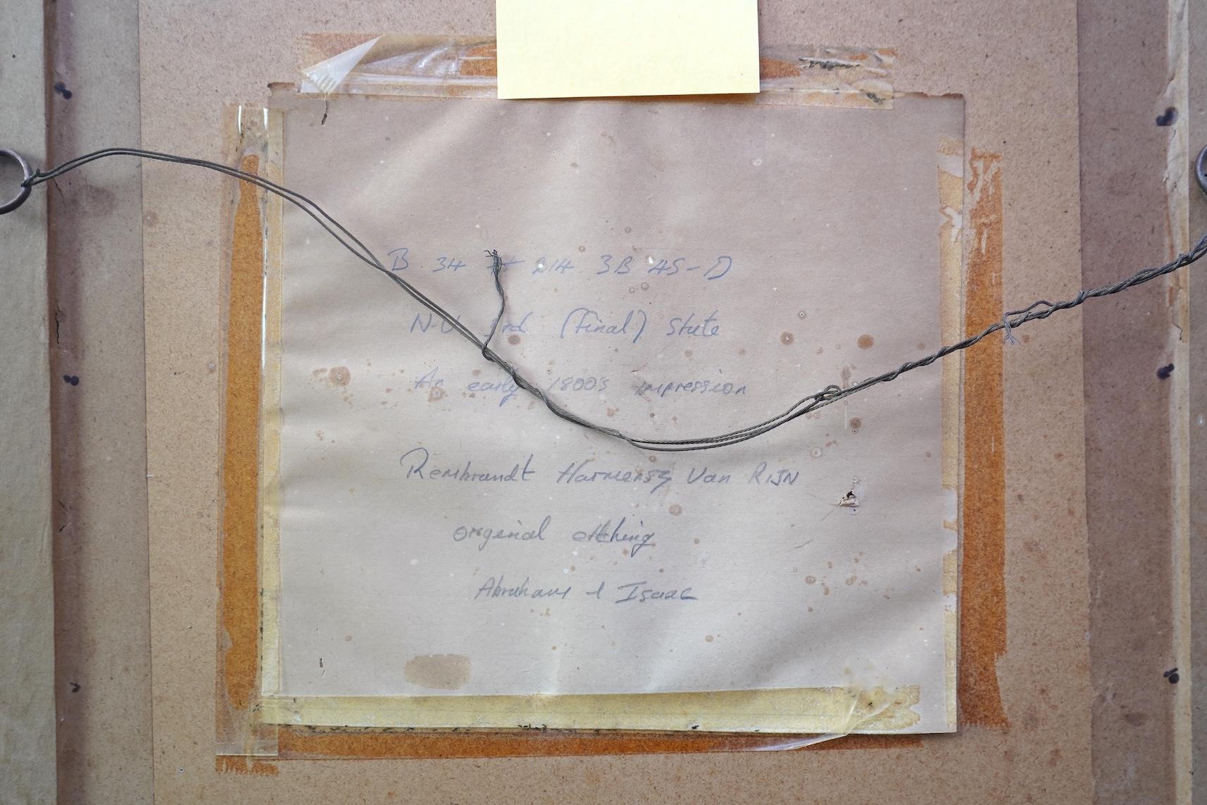 After Rembrandt van Rijn, Dutch 1606-1669, 'Abraham and Isaac'